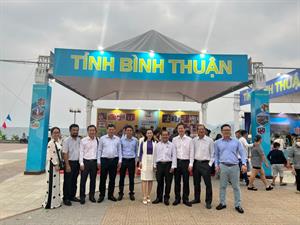 Tổ chức trưng bày giới thiệu các sản phẩm đặc trưng của tỉnh Bình Thuận và tham gia các sự kiện tại Hội nghị tổng kết Chương trình hợp tác kinh tế - xã hội giữa thành phố Hồ Chí Minh và các tỉnh Vùng Duyên hải Nam Trung Bộ
