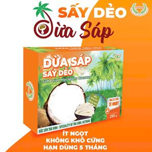 Dừa sáp sấy dẻo hộp 230g