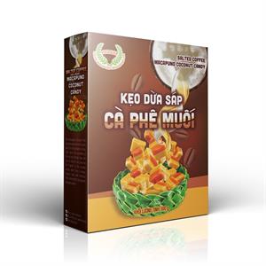 Kẹo dừa sáp vị cà phê muối hộp 50g