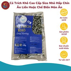 [150g] Cá Trích Khô Dùng Để Chế Biến Nhiều Món Ăn Ngon Loại Cao Cấp Xuất Khẩu Hải Sản Kim Châu Đặc Sản Lagi