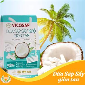 Dừa sáp sấy khô giòn tan hộp 25g