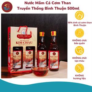 Hộp Quà Nước Mắm Kim Châu - 2 Chai Thủy Tinh 550ml