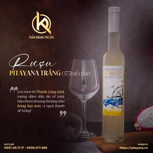 Rượu Vang Thanh Long PITAYANA trắng, 375ml, 15% vol (01 chai trắng)