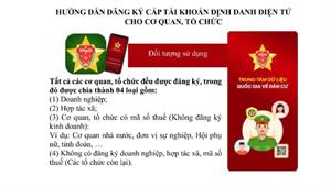 Cao điểm triển khai định danh điện tử cho cơ quan, tổ chức