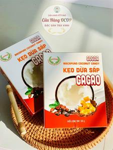Kẹo dừa sáp vị cacao hộp 100g