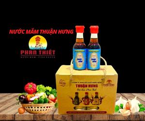 NƯỚC MẮM THUẬN HƯNG 35 ĐẠM⁄1 HỘP 8 CHAI 60ML
